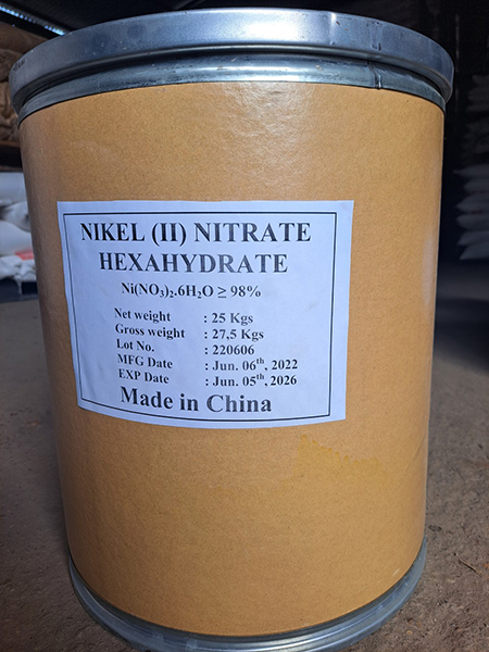 Nickel (II) Nitrate Hexahydrate - Hóa Chất Lý Hùng - Công Ty TNHH Công Nghệ Lý Hùng
